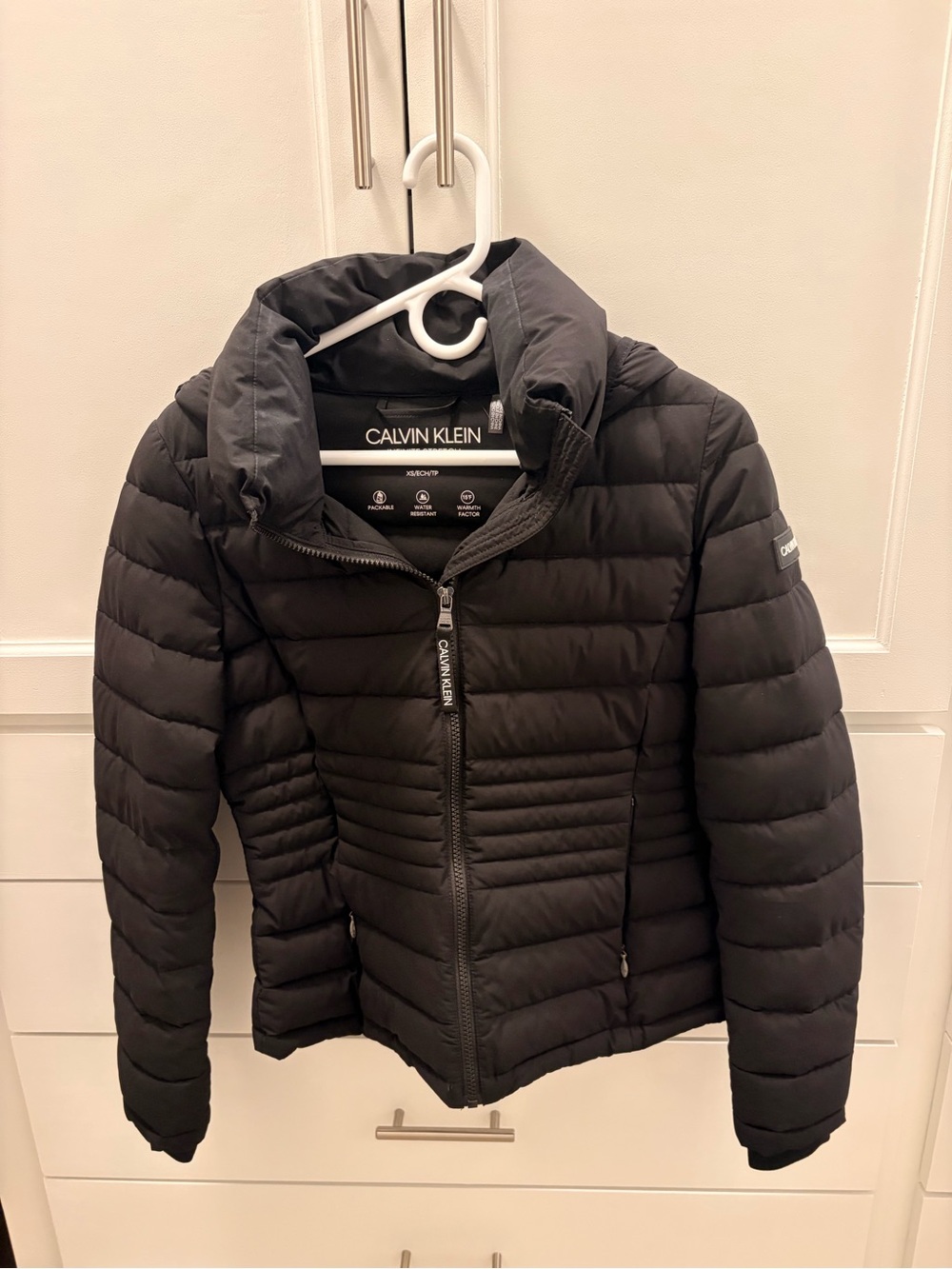 Calvin Klein Black Quilted Packable Puffer Jacket